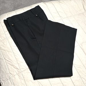 INC Concept Pant with All-Around Bronze Accent Buttons in Black Size 10 Bootcut